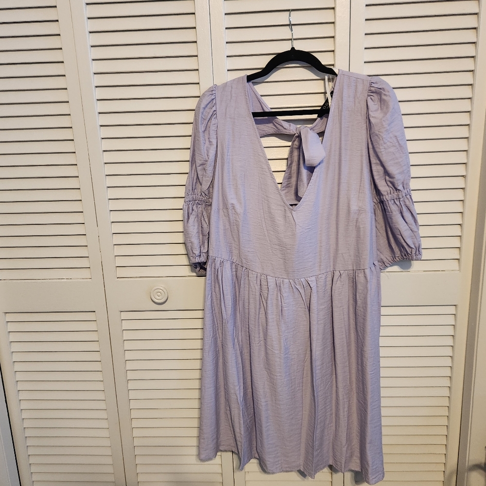 Lavender mini dress
